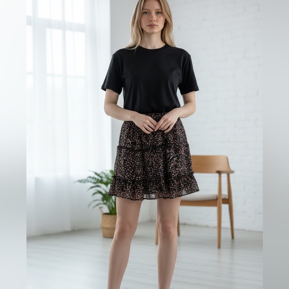 Floral Ruffle Skirt - Picture 1 of 8